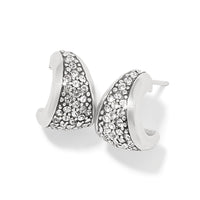 Brighton | Meridian Crystal Huggie-Silver