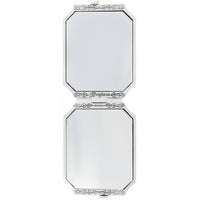 Brighton | Silver Tapestry Compact Mirror