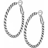 Brighton | Twist Oval Hoop Charm Earring