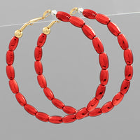Take Your Shot Hoop Earrings-2 Colors!