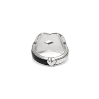 Brighton | Interlok Harmony Ring-Black & Silver