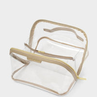 Katie Loxton | Large Clear Fold-Out Wash Bag