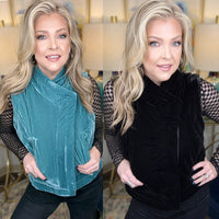Mystree Velvet Vest