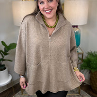 Coco & Carmen | Heavenly Luxe Zip Cardigan