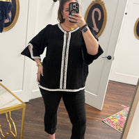 Coco & Carmen Georgie Capri-Black