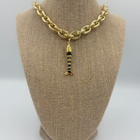 Interchangeable fish charm with carabiner attachment