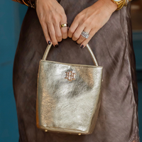 Caroline Hill | Breyer Bucket Bag Gold