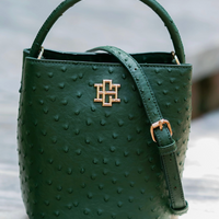 Caroline Hill | Breyer Bucket Bag Hunter Green
