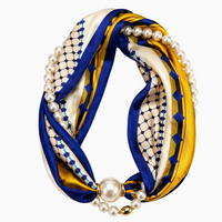 Luxe Pearl Scarf Necklace