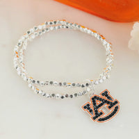 Crystal Logo Stretch Bracelet