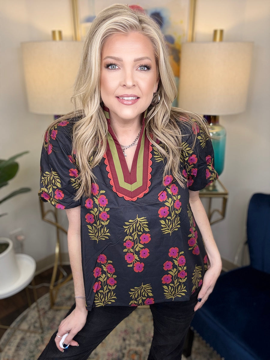 Night Bloom Top