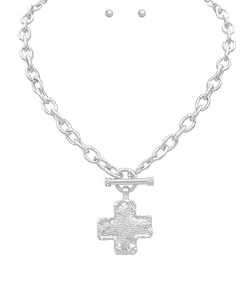 Cross That When We Get There Necklace-2 Colors!