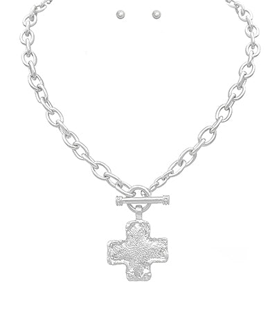 Cross That When We Get There Necklace-2 Colors!