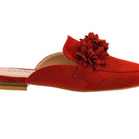 Just a Sip Mule by Corky's Footwear in red suede