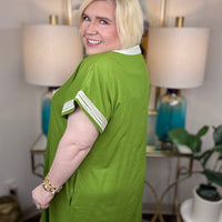 Second To None Dress-Green - The Shoppes at Coldwater