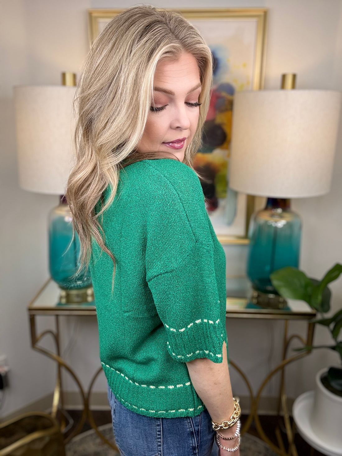 Green With Envy Top-S-3X!