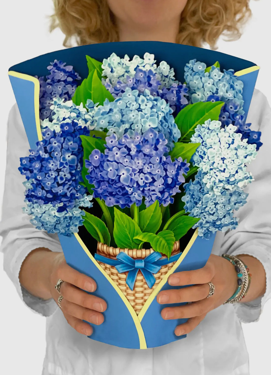 Nantucket Hydrangeas Pop Up Card