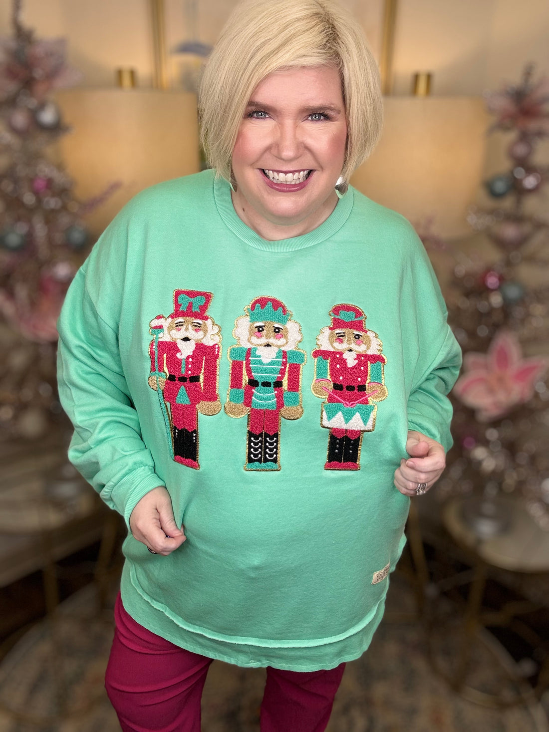 Nutcracker Appliqué Sweatshirt
