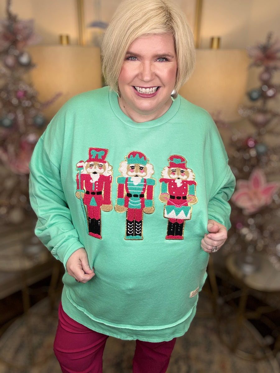 Nutcracker Appliqué Sweatshirt