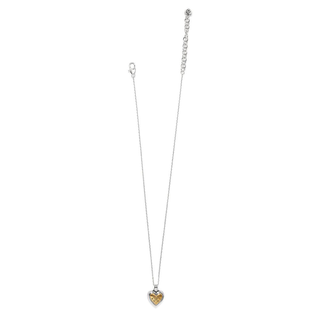 Brighton | Mosaic Heart Two Tone Petite Necklace