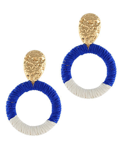 Spectator Raffia Earrings-4 Colors