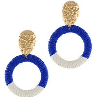 Spectator Raffia Earrings-4 Colors