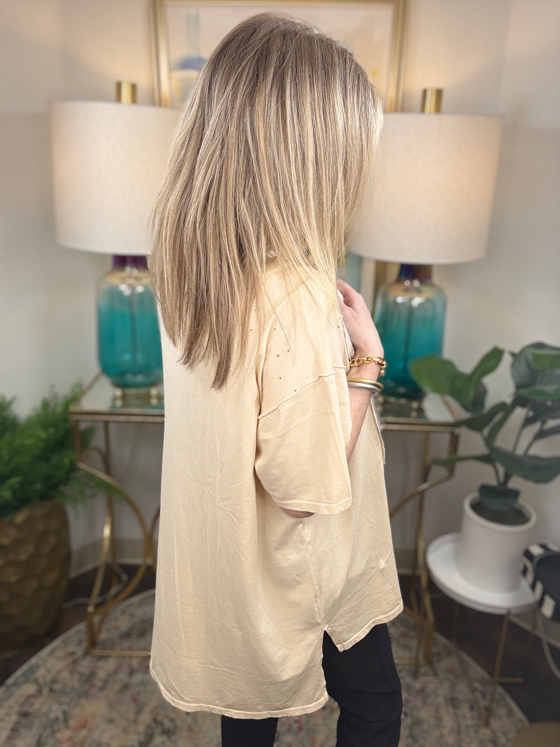 Famous Smile Top-Oversized Fit