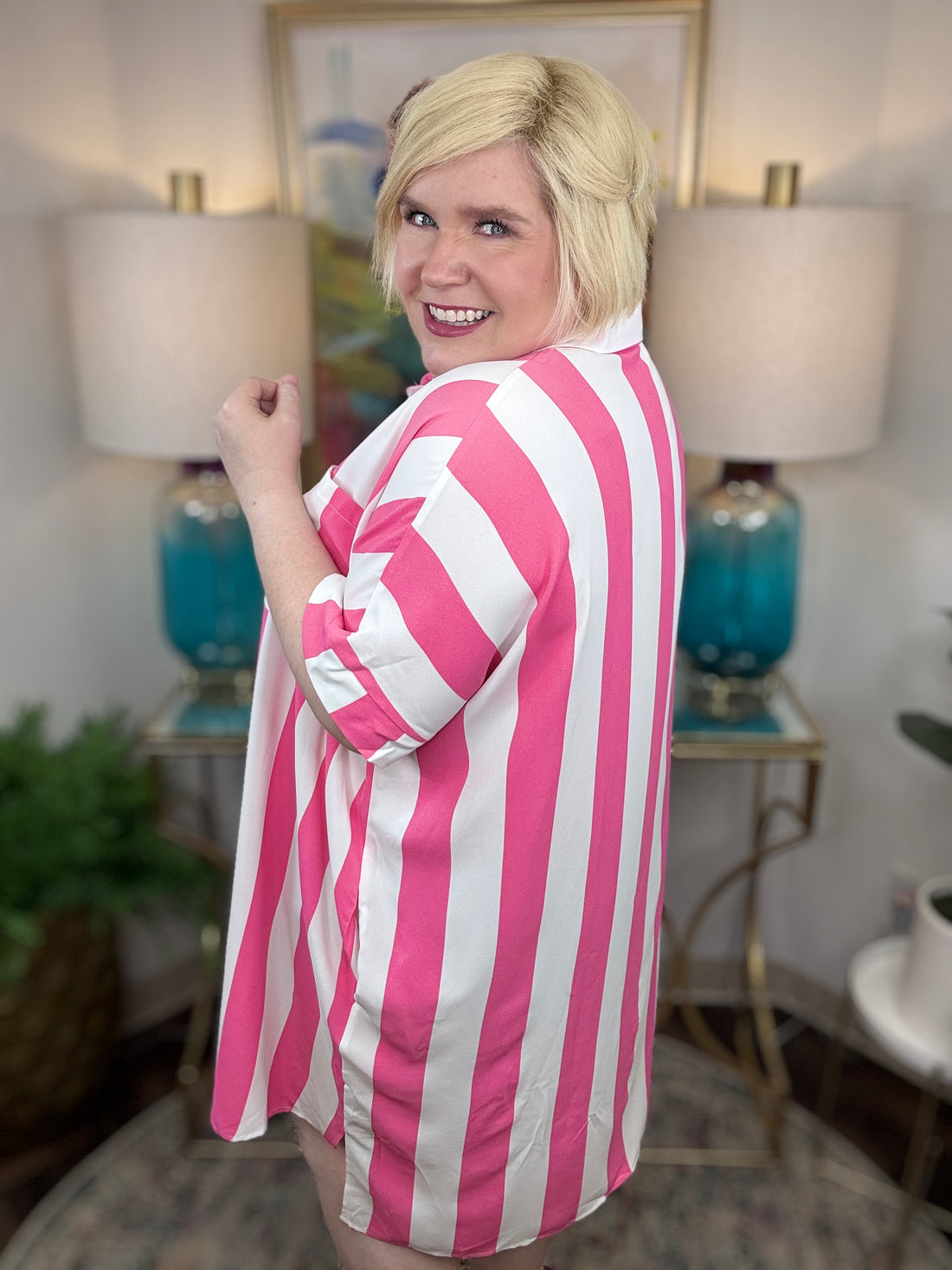 True Stripes Curvy Dress-2 Colors!