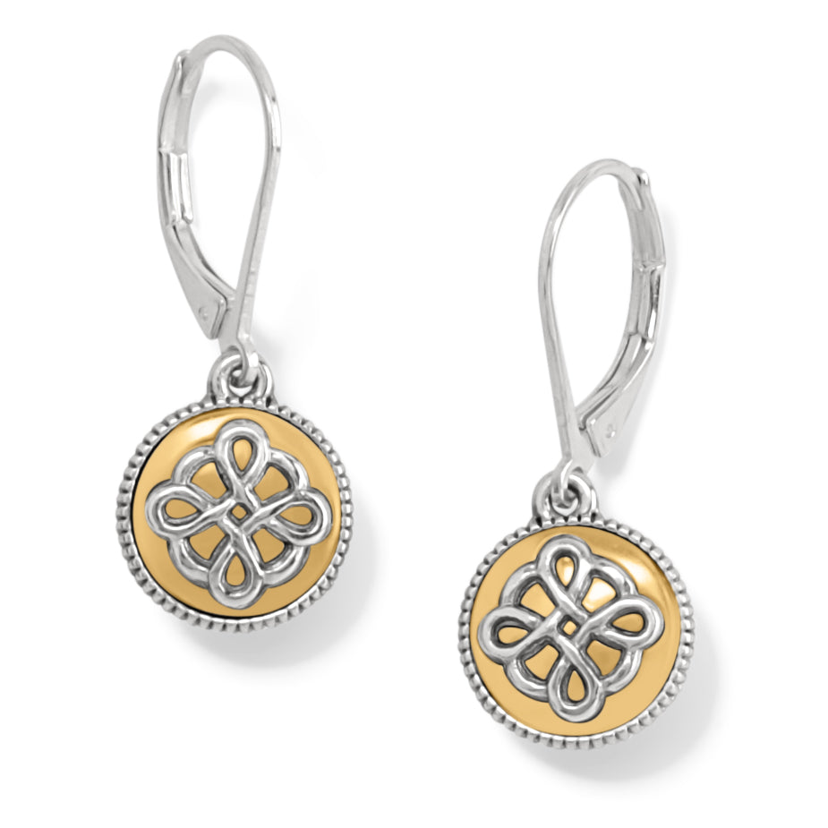 Brighton | Interlok Noir Leverback Earrings