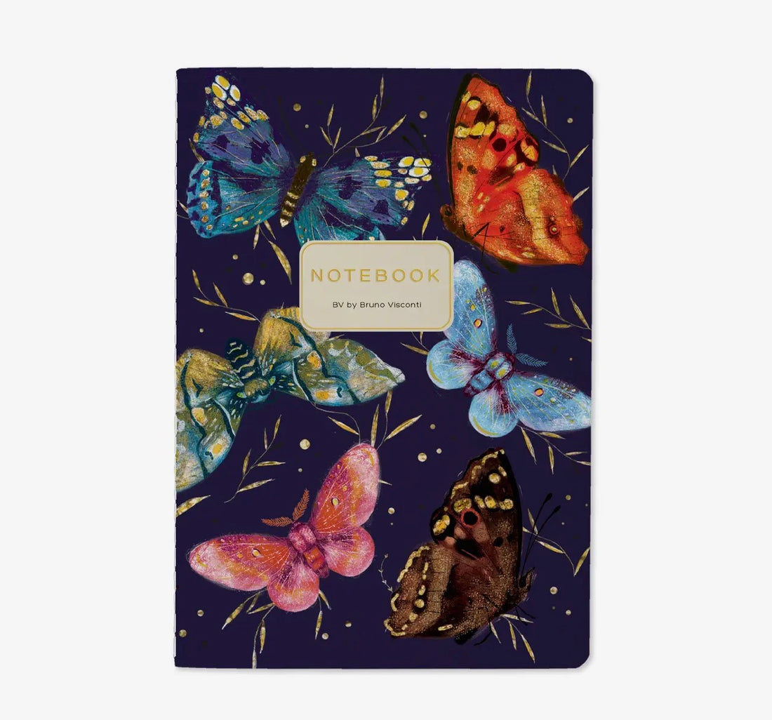Notebook-Butterflies on Blue