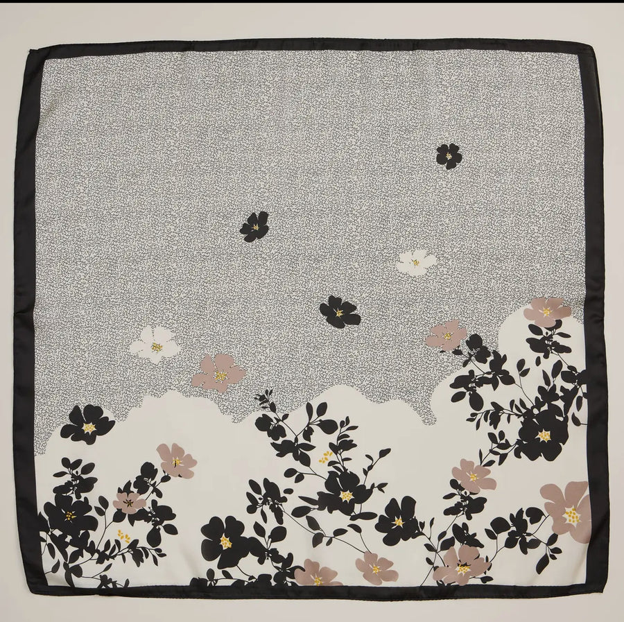 Minimalist Floral Scarf