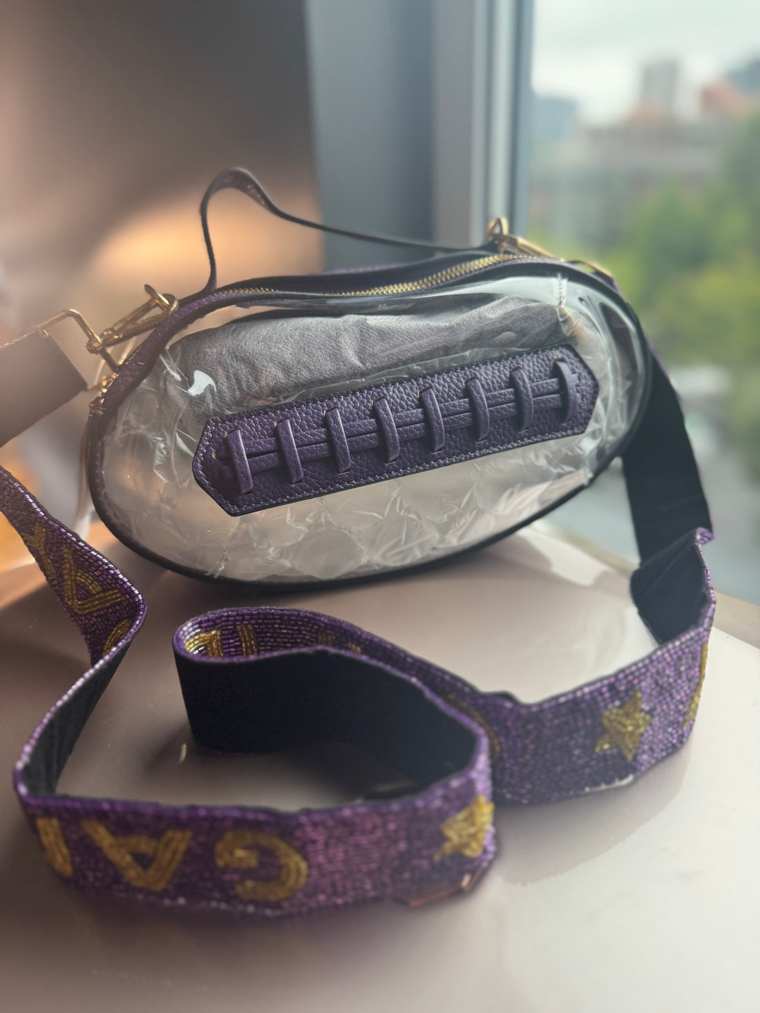 Clear Football Purse