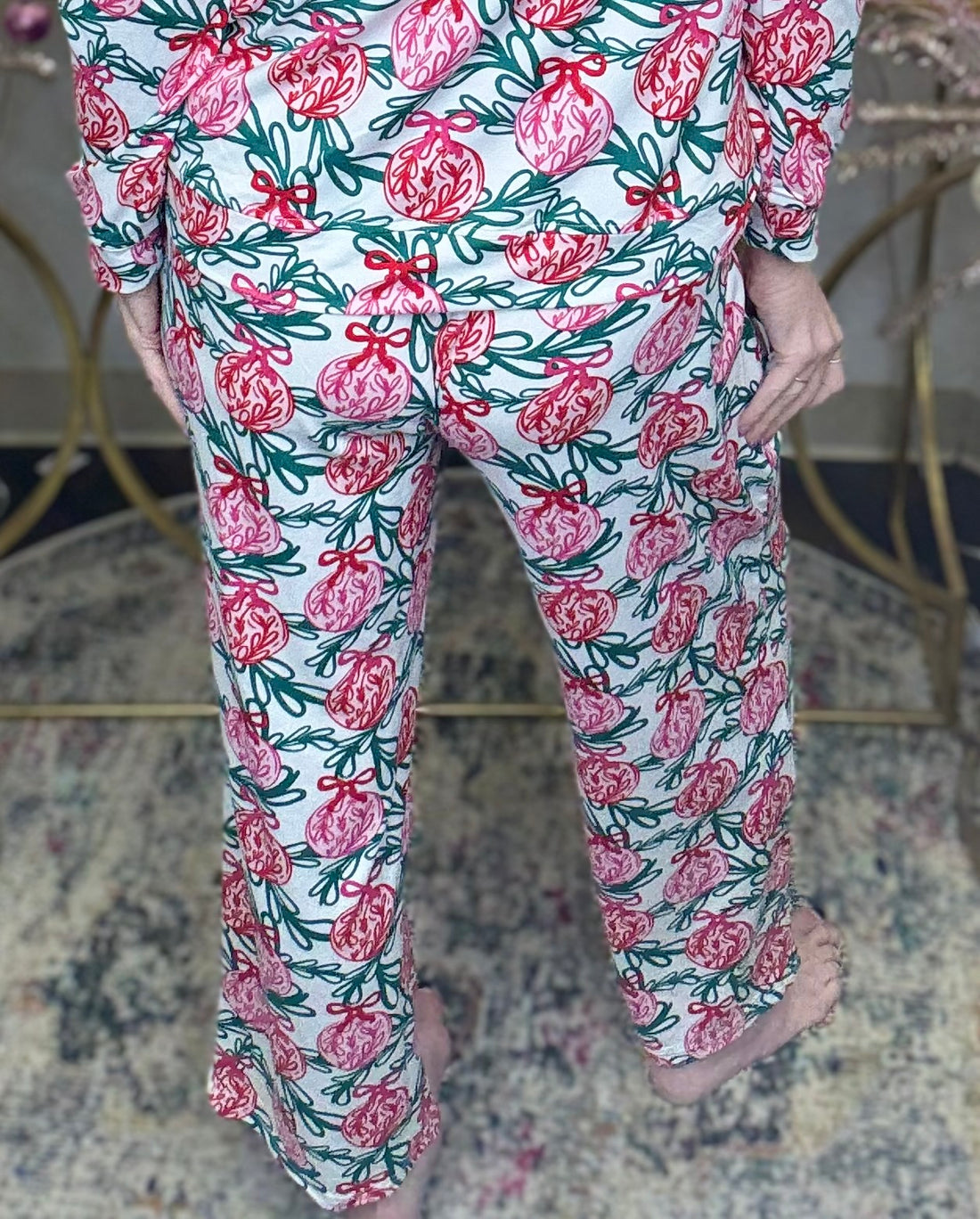 Mary Square Pajamas-Sleigh All Day