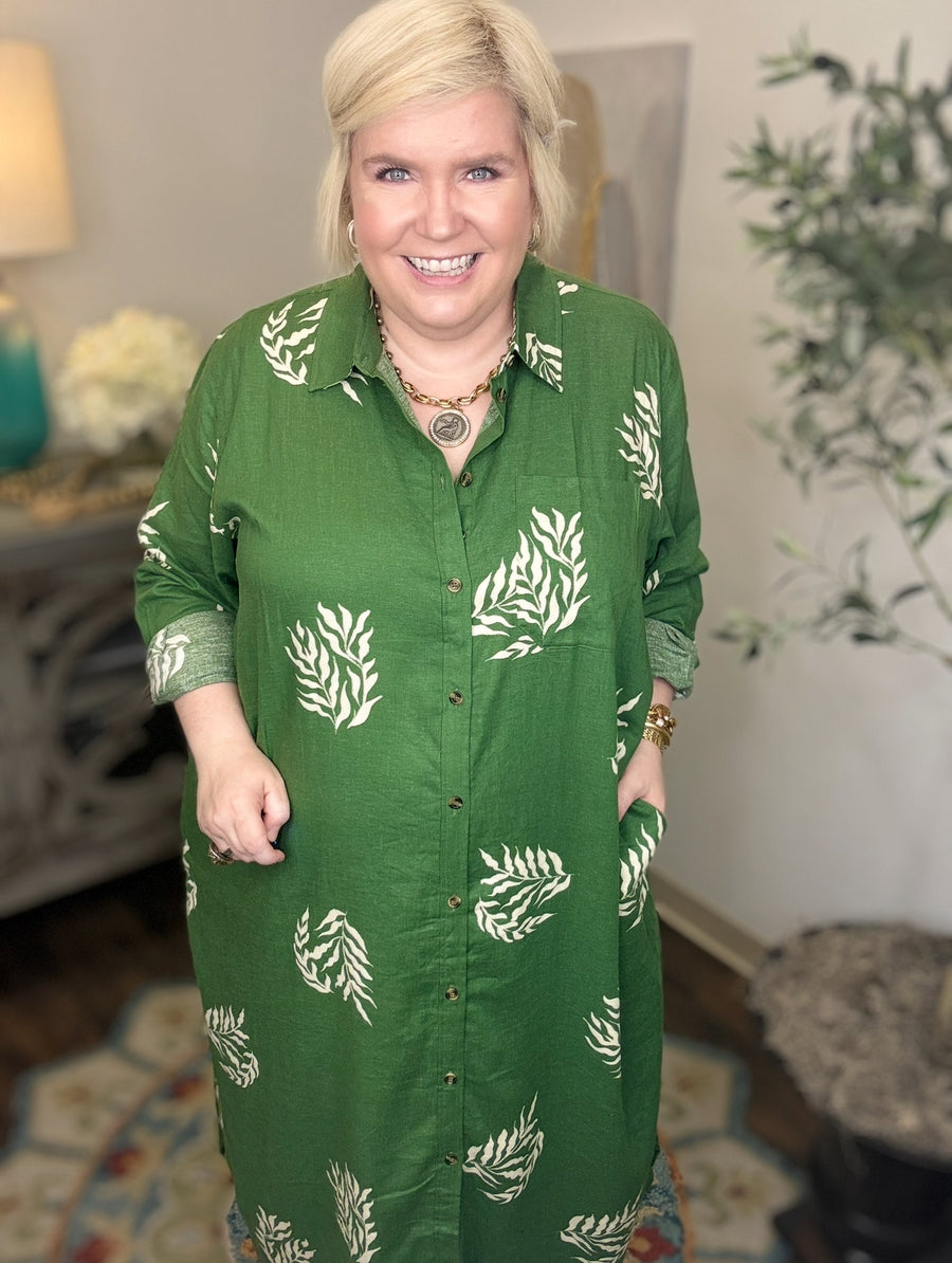 Odeon Linen Shirt Dress