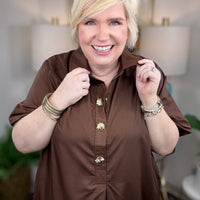 Charmed Life Dress-Chocolate