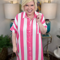 True Stripes Curvy Dress-2 Colors!