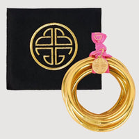 BuDhaGirl | Gold All Weather Bangles® (Set of 6) - Serenity