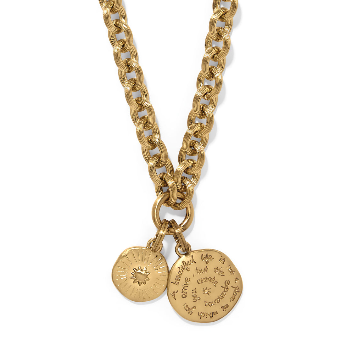 Brighton | Token Lavish Link Charm Necklace-Gold