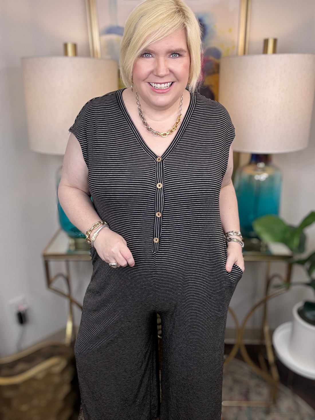 Comforting Thoughts Jumpsuit-S-3X - The Shoppes at Coldwater