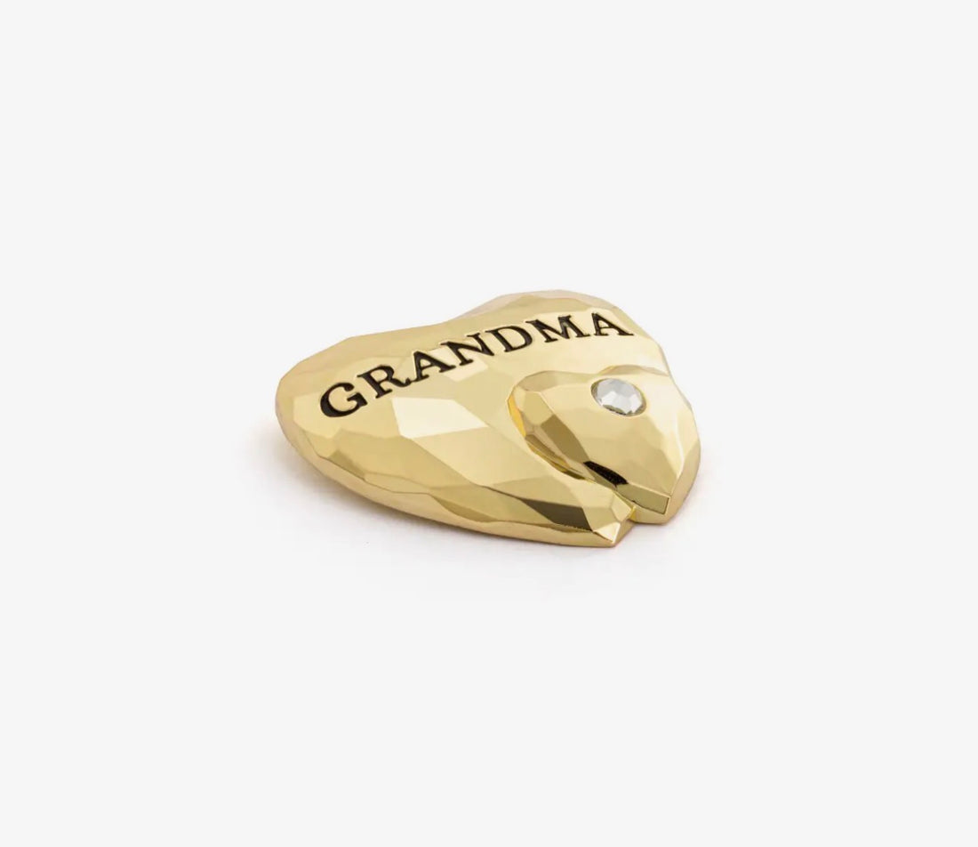 Grandma Double Heart Magnetic Frame Charm