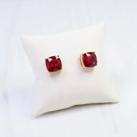 Caroline Hill | Julien Stone Stud Earring-Red