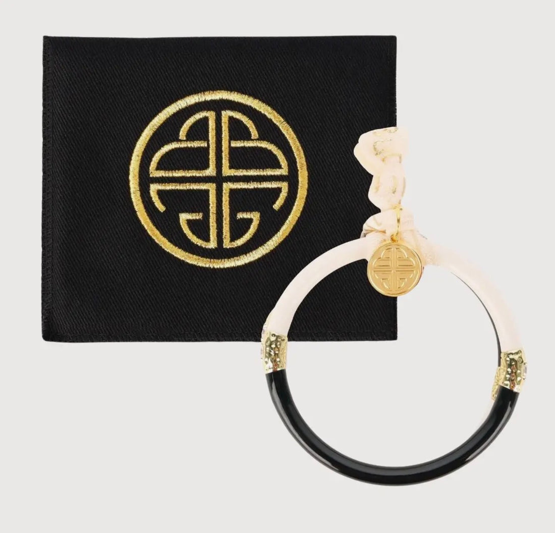 BuDhaGirl | Black/Ivory Yin & Yang All Weather
Bangles® (Awb®)