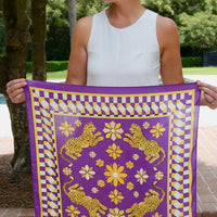 Caroline Hill | Hollis Scarf-Purple/Gold