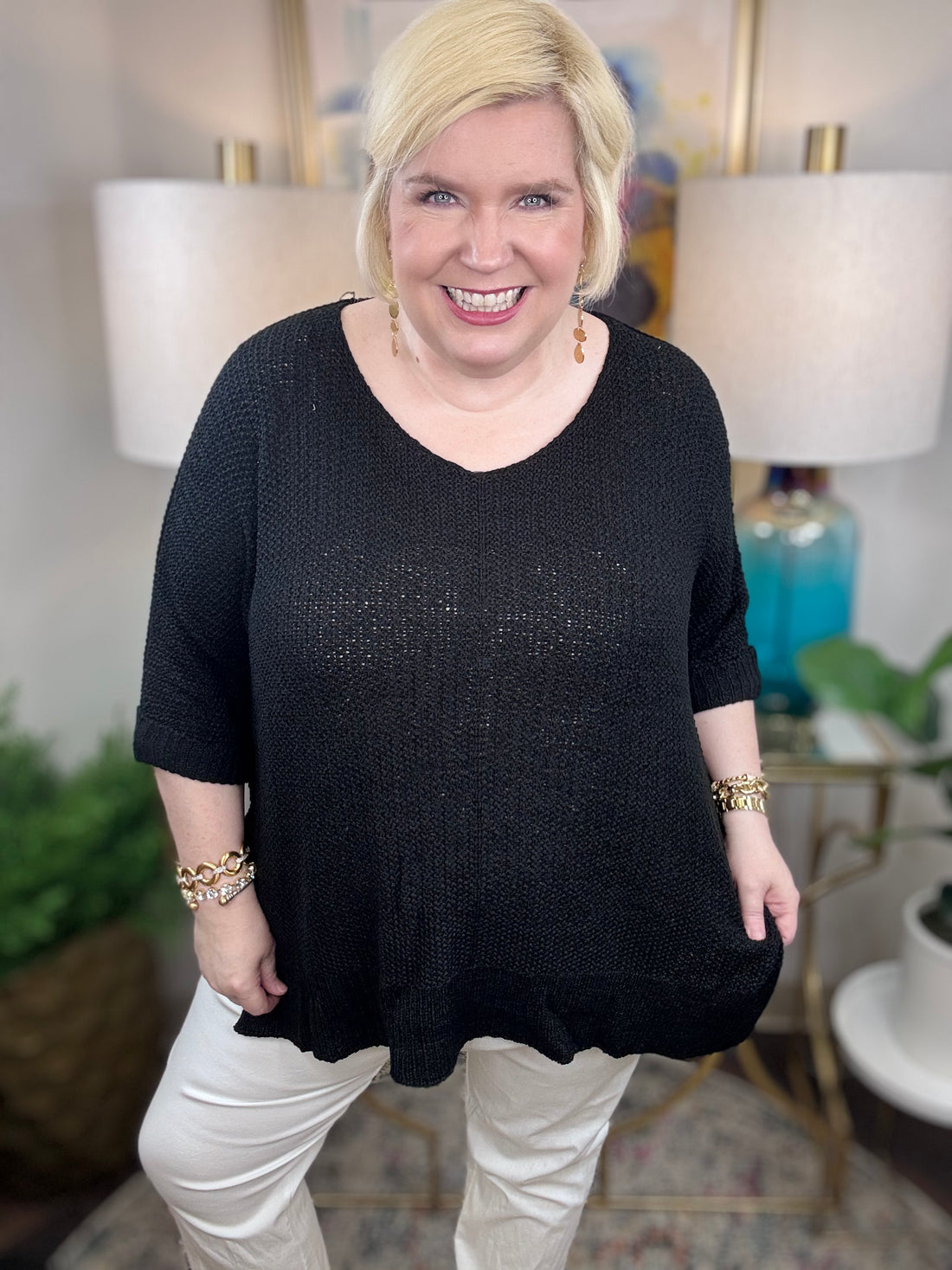 Looking Forward Curvy Sweater