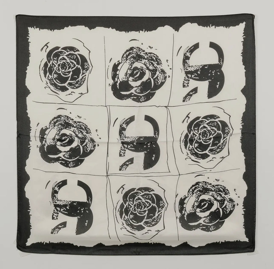 Abstract Floral & Horseshoe Scarf