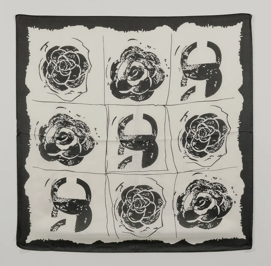 Abstract Floral & Horseshoe Scarf