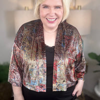 Shannon Passero | Effie Velvet Topper-Persian Print