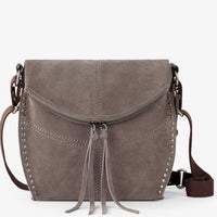 Silverlake Flap Crossbody - Mushroom Suede