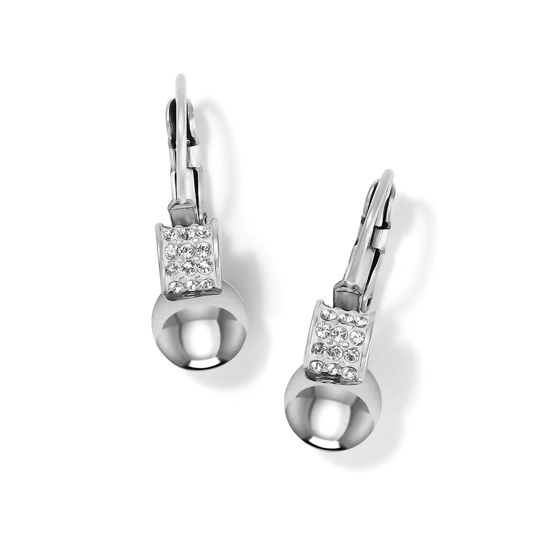 Brighton | Meridian Petite Leverback Earrings-Silver