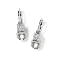 Brighton | Meridian Petite Leverback Earrings-Silver